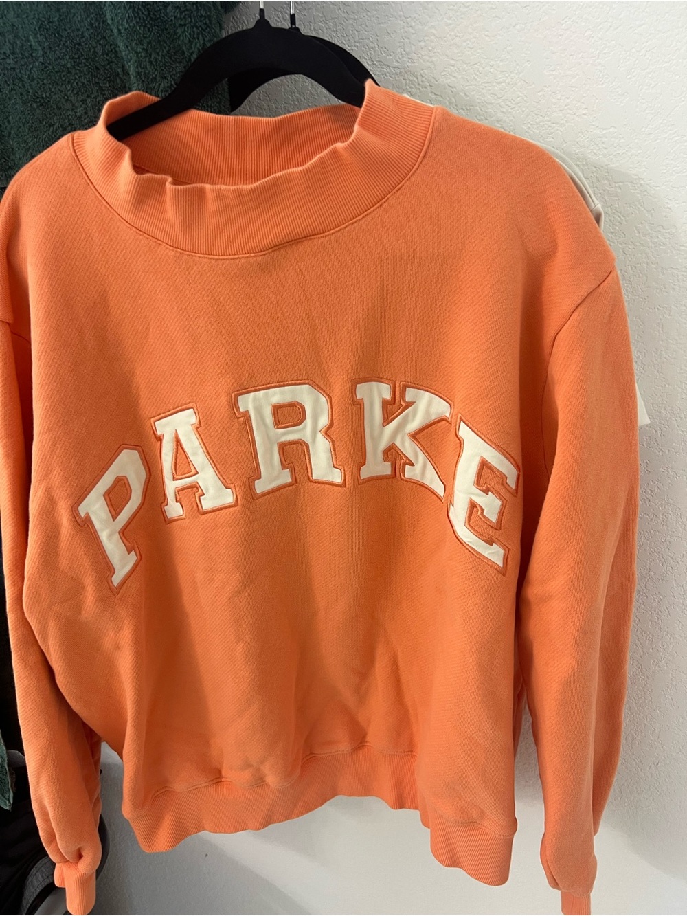 Parker Creamsicle Crewneck AMAZING COLOR FOR FALL/HALLOWEEN L/XL
